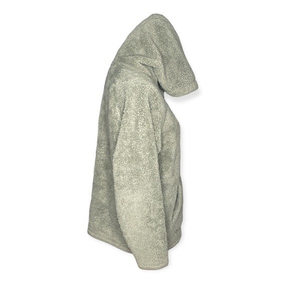 PINK Victoria’s Secret Half Zip Fleece Teddy Pull Over Shake Green Size Small - Picture 3 of 9